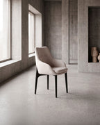 Silla Soffio vista lateral ambientada